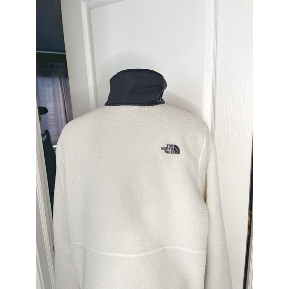 The North Face Fleece Sherpa Full Zip Contrast Trim Collar Pocket Cozy Jacket - Picture 13 of 16